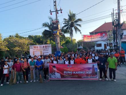 AKSI JUMAT BERSIH SAMPAH DALAM RANGKA PENYELENGGARAAN BULAN BUNG KARNO DI DESA SEMBIRAN